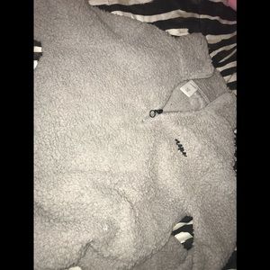 Half Zip " Nope" Sherpa Pullover